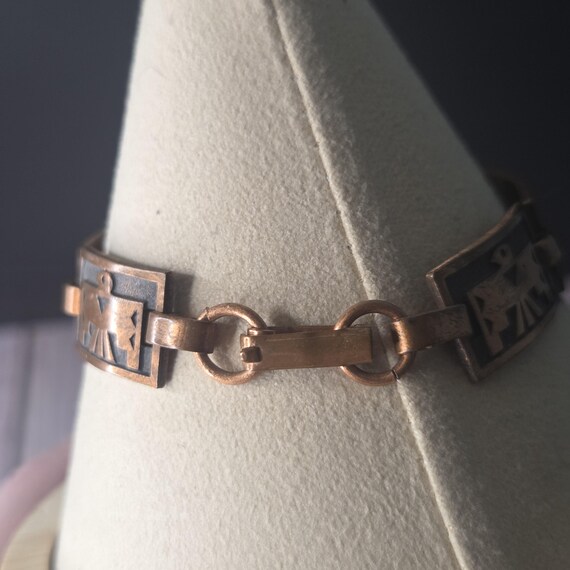 Thunderbird copper panel bracelet - image 7