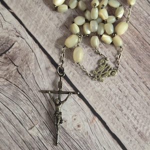 Antique Mother of Pearl Rosary