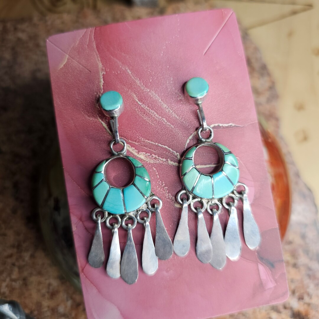 VINTAGE TURQUOISE EARRINGS ビンテージターコイズピアス il_1080xN.6037003740_irp0.jpg