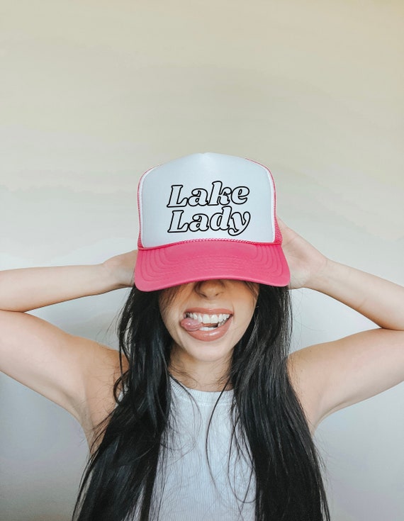 Lake Lady Trucker Hat Lake Accessories Summer Hat Trendy 