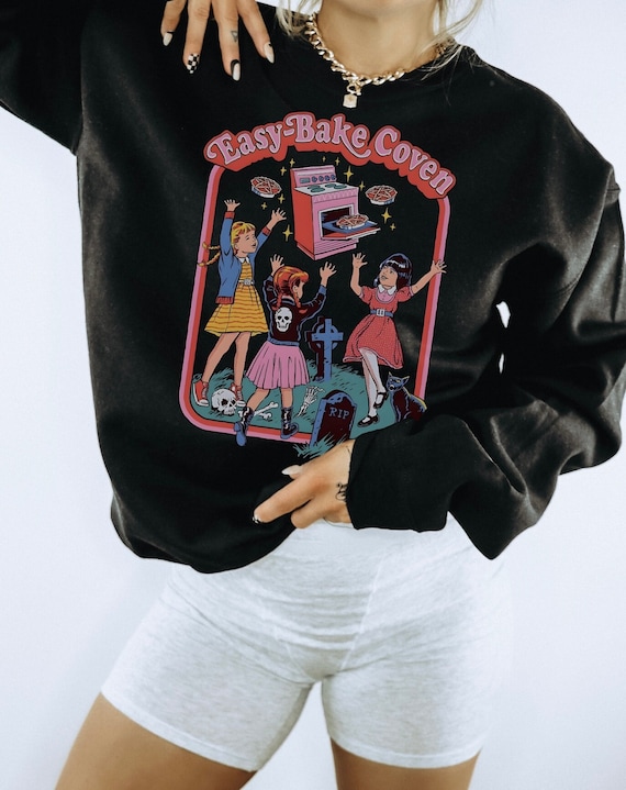 Easy Bake Coven Sweatshirt: 90s Horror Movie, Vintage Halloween Hoodie