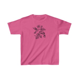 Kolibri Baby Tee Trendy 90er Jahre Ästhetische Bauchfreies Mädchen Schöne Kleidung Botanische Vogel Tshirt Grafik T-Shirt Sommer Shirt Fairycore Bild 3