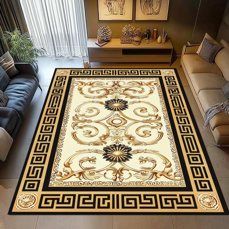 Greek Key Rug - Etsy