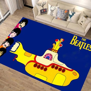 The Beatles Rug, The Beatles Gift, Music Rug, Area Rug, Home Decor Rug, Modern Rugs, For Living Room Rugs, Nostalgic Rugs, Legends Rugs