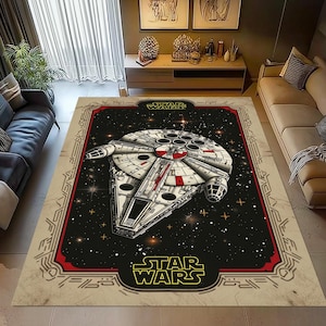 Millennium Falcon-tapijt: Star Wars katoengeweven vloerdecor