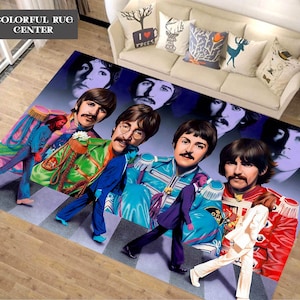 The Beatles Rug: Abbey Road Inspired Music Room Decor