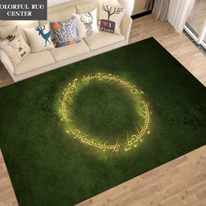Lord Of Rings, Lord Of Rings Rug, Lord Of Rings Gift, Fantastic Rug, Gift Ideas, Area Rug, Fan Rug, Movie Rug, For Living Room Rug