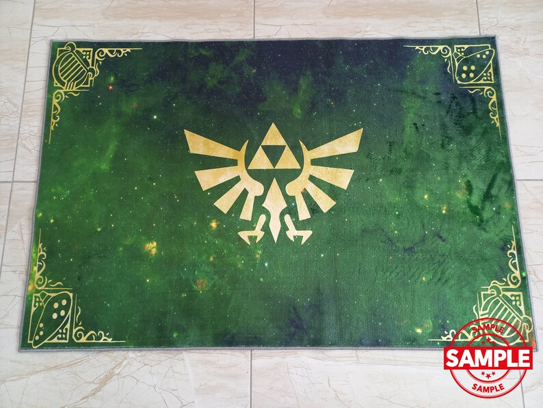 Legend of Zelda Rug Game Room Rug Zelda Rug Gamer Rug Area Etsy