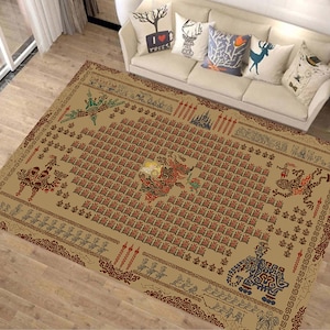 Teppich Legende von Zelda, Spielzimmer Teppich, Zelda Teppich, Gamer Teppich, Game Decor, Gamer Zimmer Dekor, Gamer Geschenke, Wohnkultur, Zelda Karte, Zelda Map Teppich