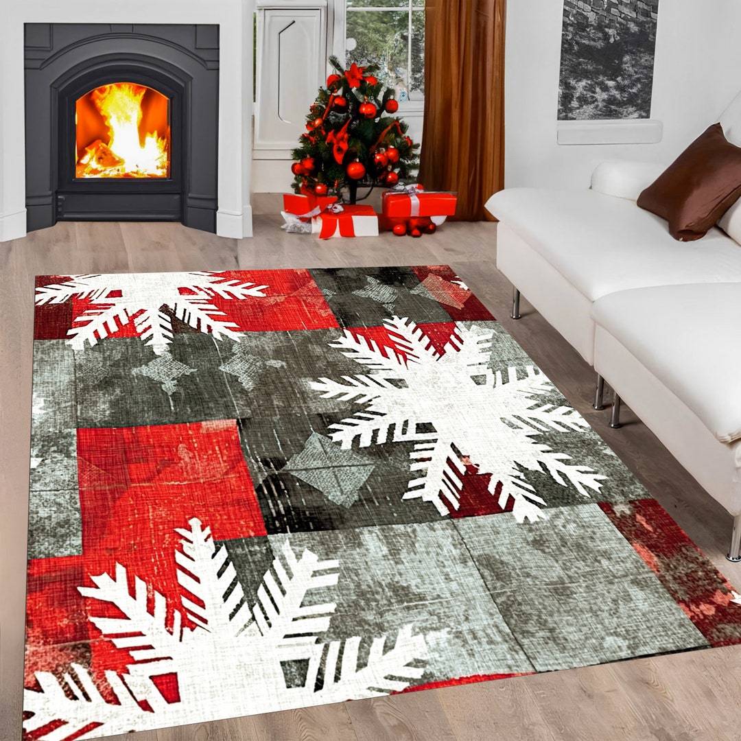 Christmas Rug, Merry Christmas Rug, Christmas Gift Rug, Colorful Rug