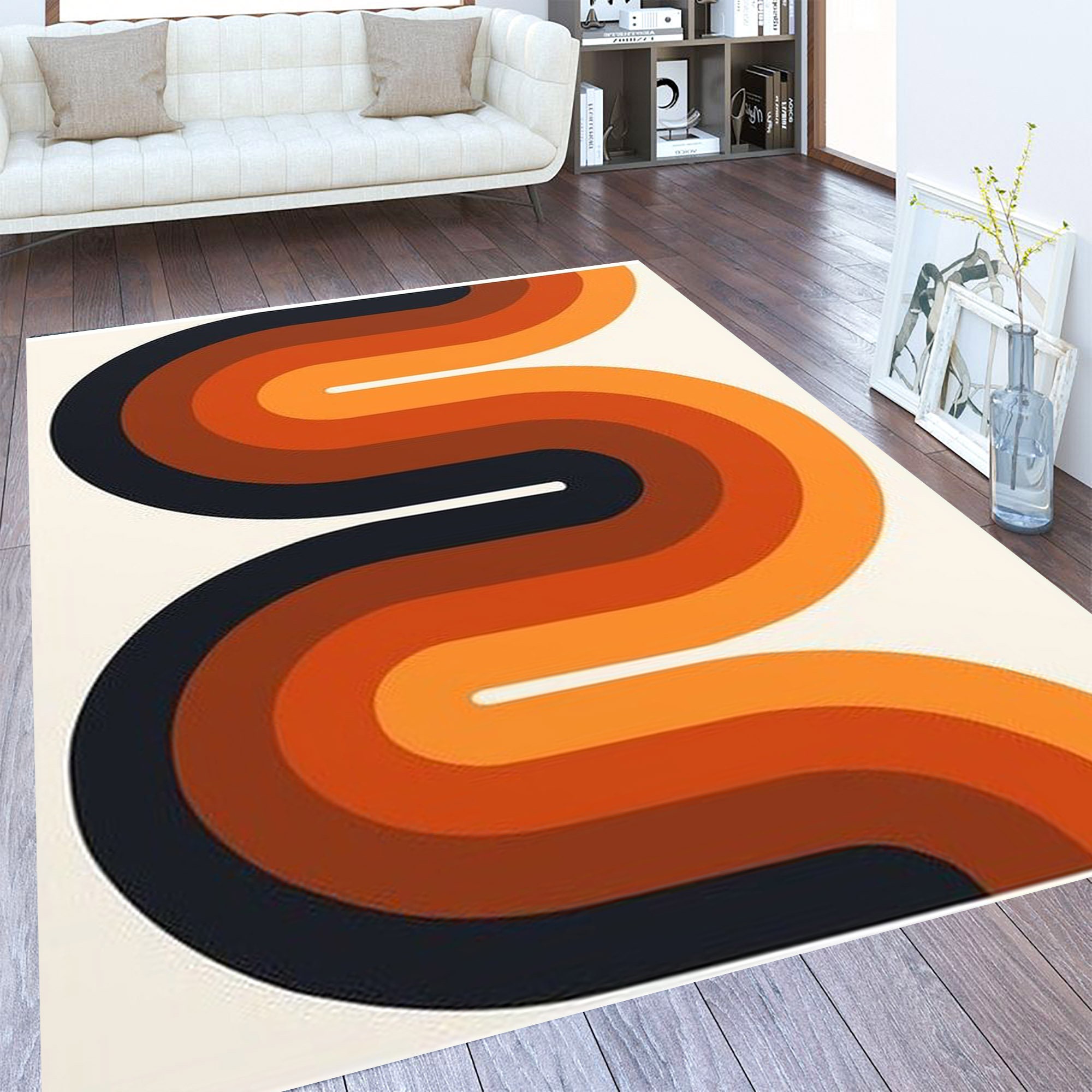 87.5×179 “Orange Flamingo” ViNTAGE RUG 87.5×179 “Orange Flamingo” ViNTAGE RUG Amazon.com: VAIPI