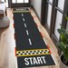 Racetrack Runner Rug: Kids Room Road Rug, Non-slip - Etsy