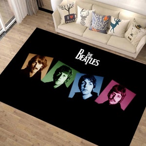 The Beatles Rug, The Beatles Gift, Music Rug, Area Rug, Home Decor Rug, Modern Rugs, For Living Room Rugs, Nostalgic Rugs, Legends Rugs