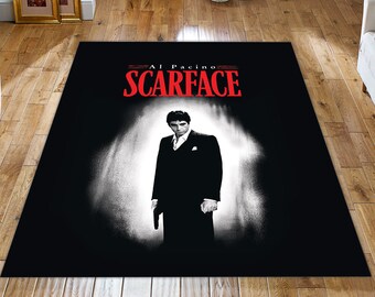 Scarface Rug: Tony Montana Movie Art, Living Room Decor