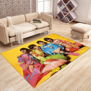 The Beatles Rug, Music Rug, Area Rug, Home Decor Rug, The Beatles Gift, Modern Rugs, For Living Room Rugs, Nostalgic Rugs, Legends Rugs