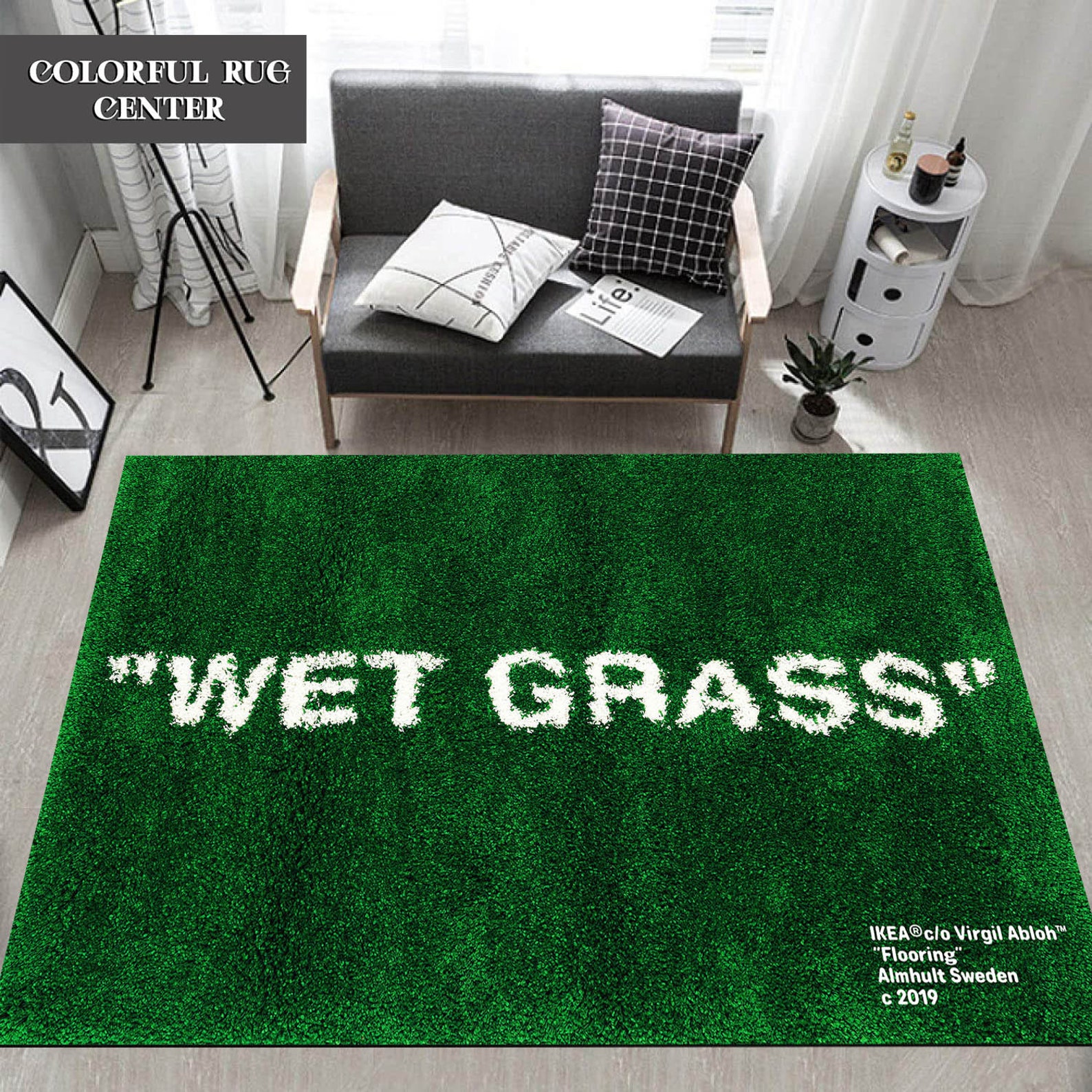 Wet Grass Wet Grass Rug Wetgrass Wet Grass Pattern Rug Etsy