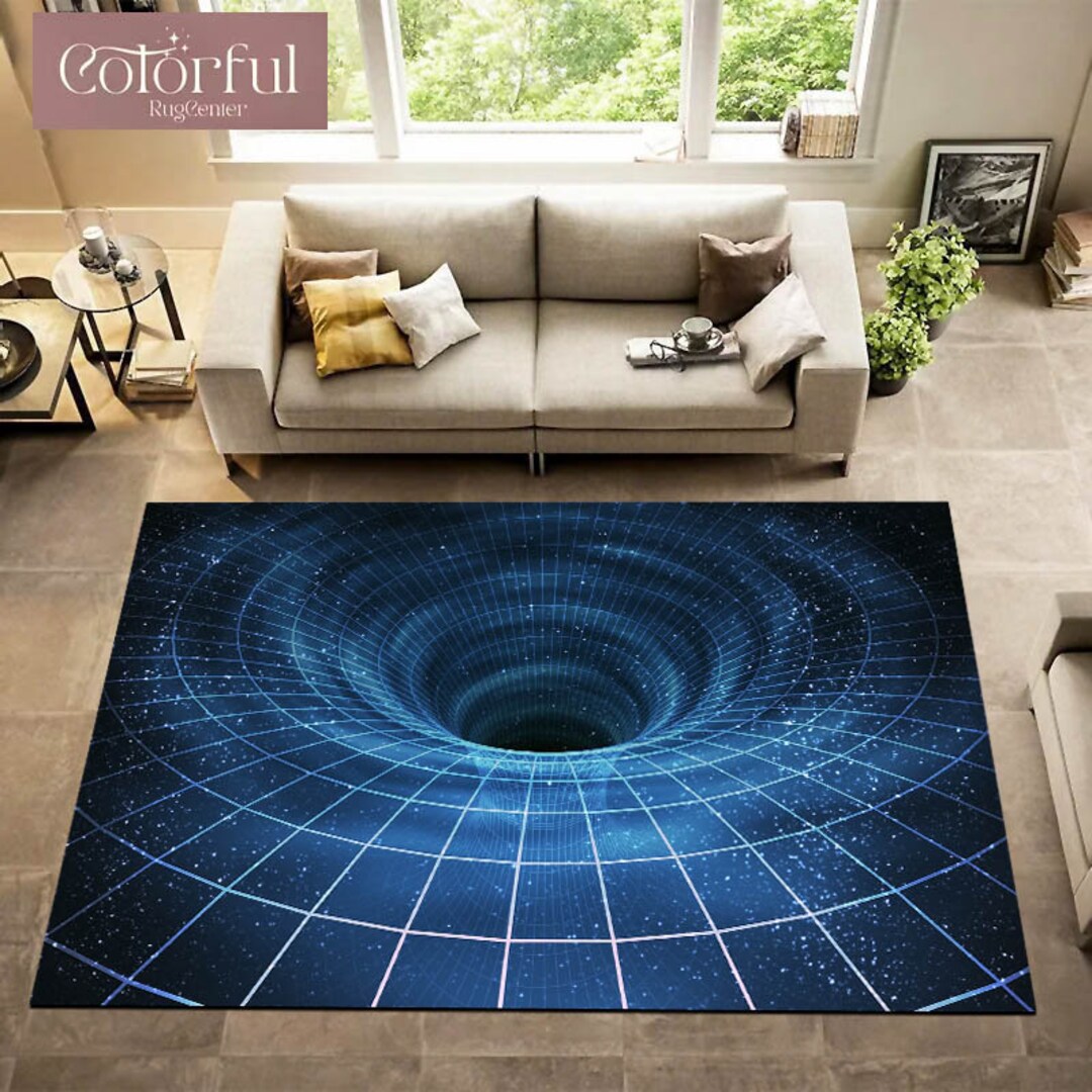 Optical Illusion Rug Illusion Rug Optical Illusion Etsy