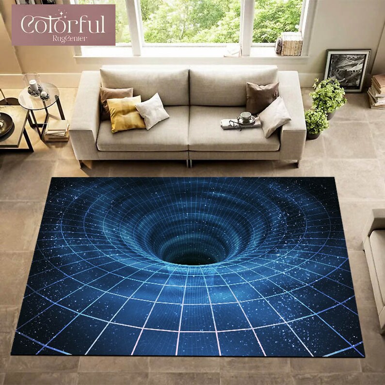 Optical Illusion Rug Illusion Rug Optical Illusion Etsy