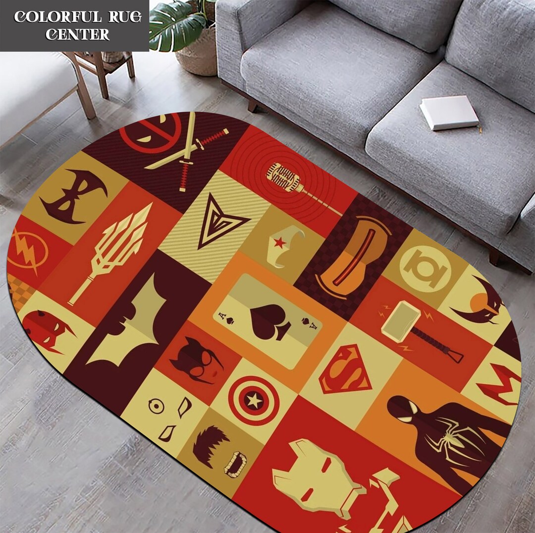 Gaming Room Rug, Retro Games Rug, Room Decor, Gamer Rug, Playing Games