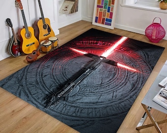 Death Star Teppich, Star Wars inspiriert, Jungenzimmer Dekor