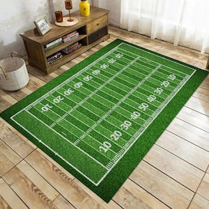 American Football Rug, Football Coart Rug, Gift For Him, Sports Rug, Boy Room Rug, Home Decor Rug, Area Rug, Modern Rugs, For Living Rug