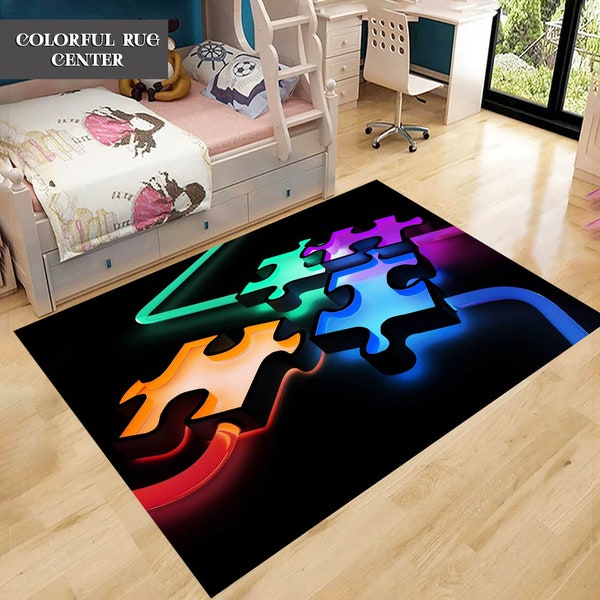 Puzzle Rug Etsy
