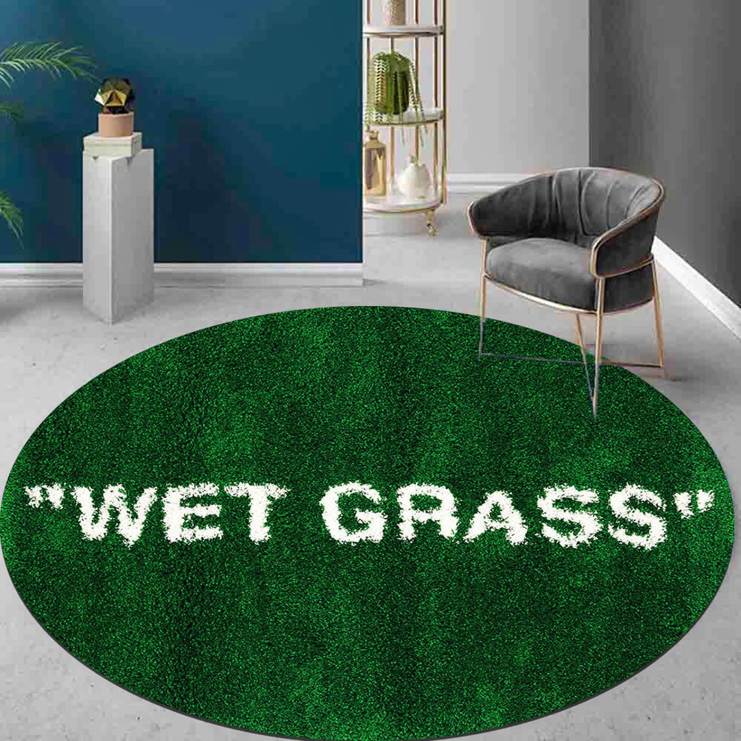 Wet Grass Wet Grass Rug Wet Grass Pattern Rug Green Rug Etsy
