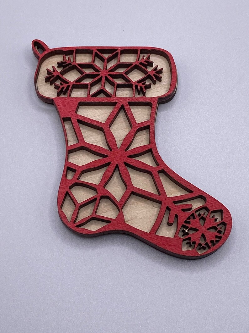 Stocking Name Tag SVG File Stocking Ornament SVG File Gift Etsy