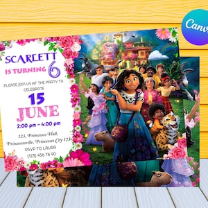 Encanto Birthday Invitation | Kids Birthday Invitation | Editable Encanto Birthday Invitation | Encanto Party Invite