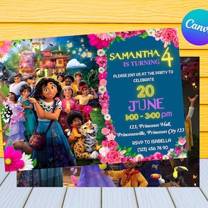 Encanto Birthday Invitation | Kids Birthday Invitation | Editable Encanto Birthday Invitation | Encanto Party Invite