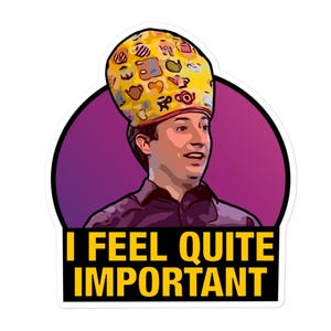 WILTY David Mitchell ‘I feel quite important’ Bubble-free sticker