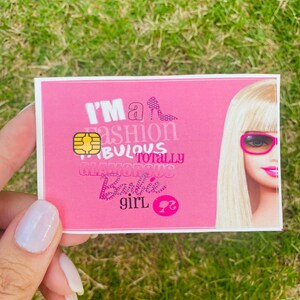 Barbie Credit Card Cover Card Sticker for Debit Cards - Etsy