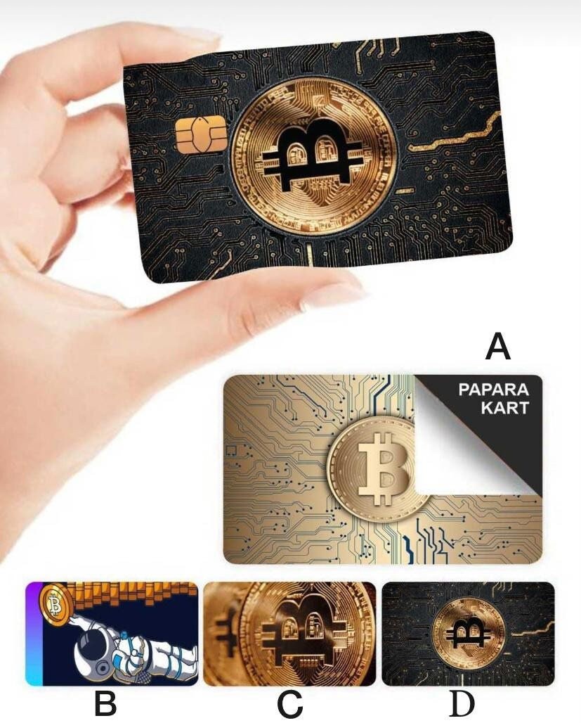 Bitcoin Credit Card Cover Card Sticker for Debit Cards - Etsy India