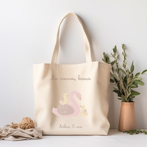 Merci Maîtresse Print Women Shopping Bag Foldable Canvas Tote Bag