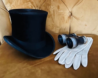 Antique black top hat by Christy’s of London