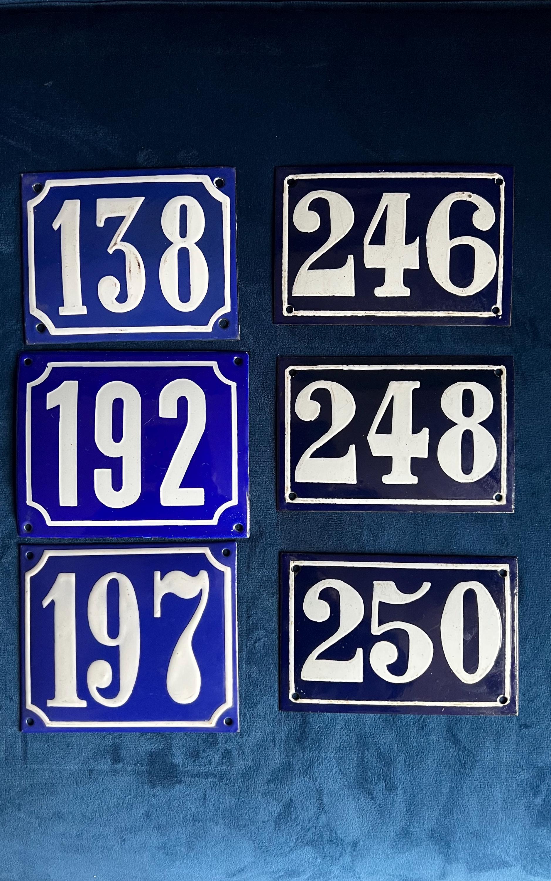 Vintage French Enamel Signs, House Numbers, Addresses - Etsy
