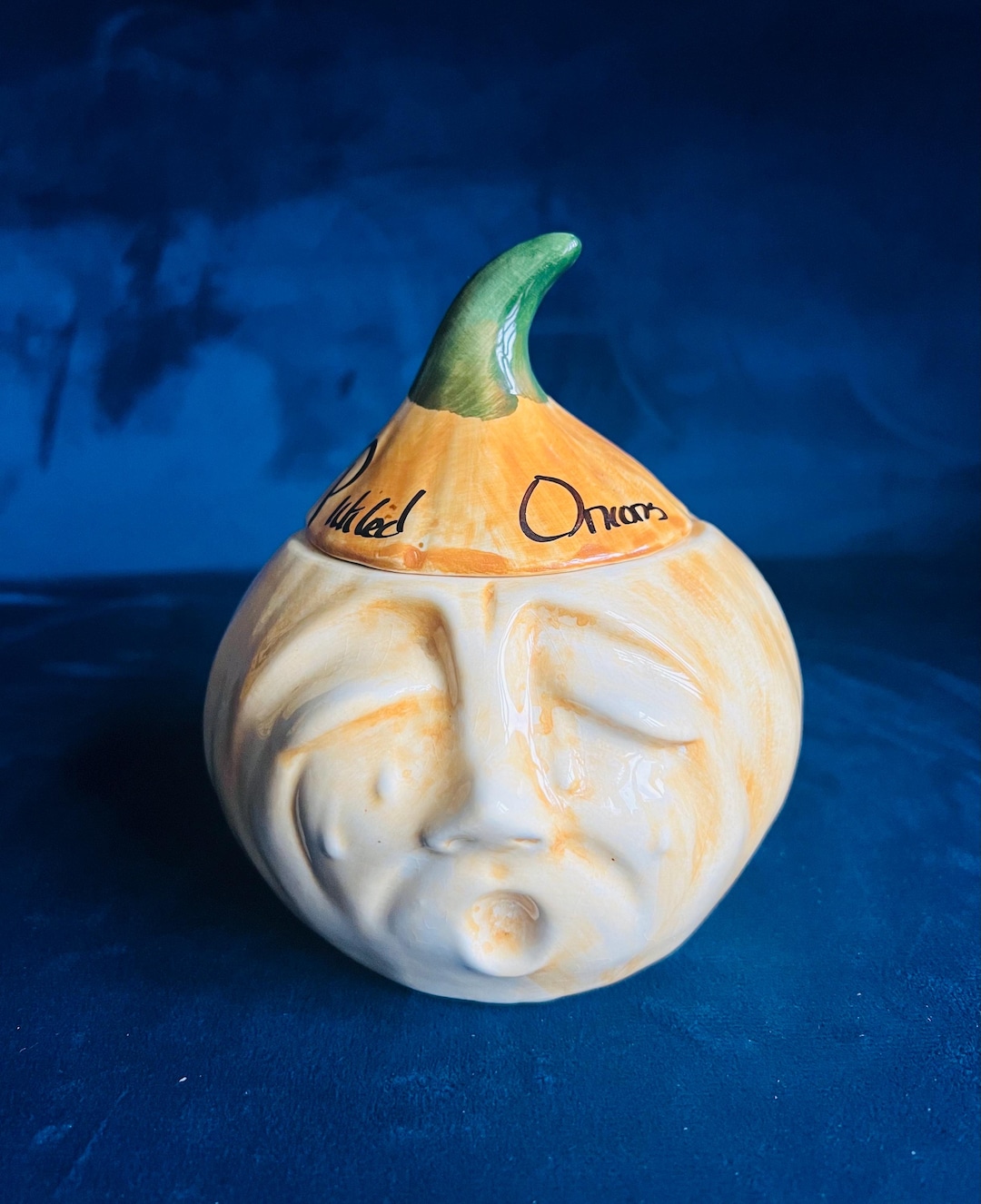 Vintage Pickled Onions Crying Face Pot by Toni Raymond Potteries - Etsy