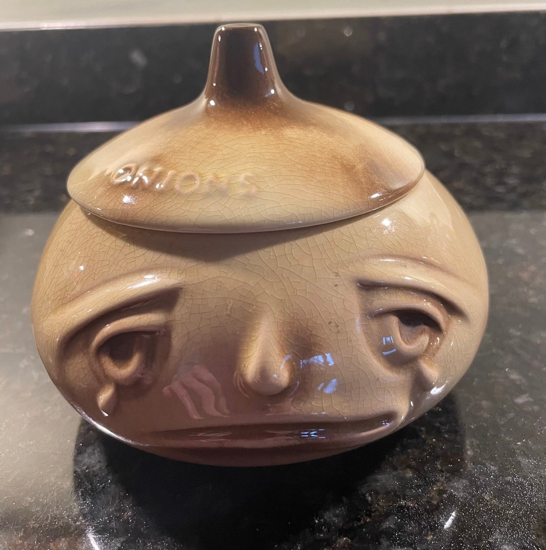 Vintage Sylvac Crying Onion Face Pot Etsy UK