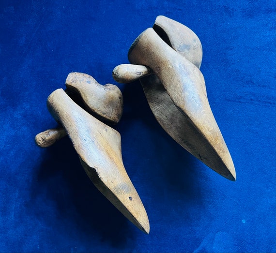 Antique wooden shoe trees Edwardian gentleman’s - image 3