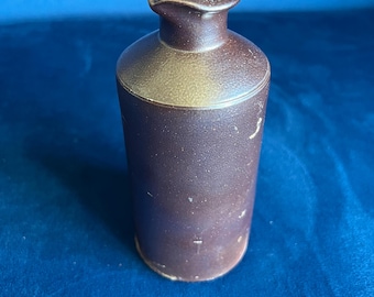 Antique stoneware ink bottle with pouring lip by Lovatt and Lovatt, Nottinghamshire