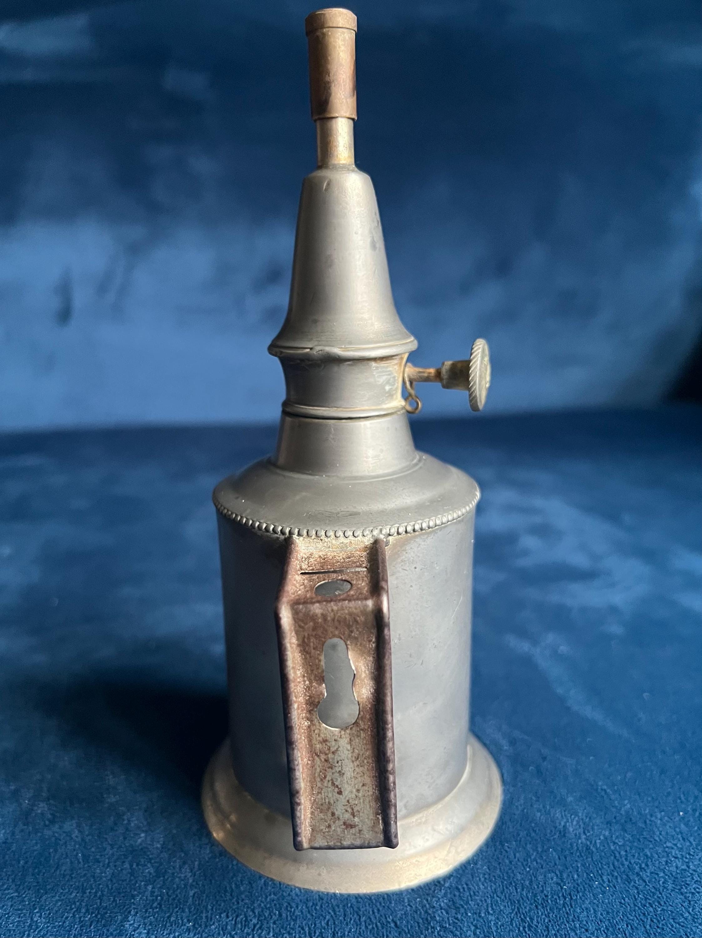 Antique French Pigeon Lamps Early 20th Century, Oil Lamps in Brass