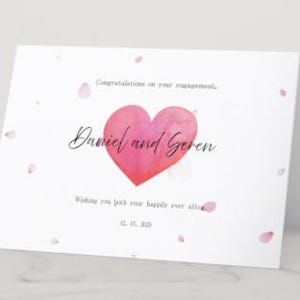 Personalised Engagement Card
