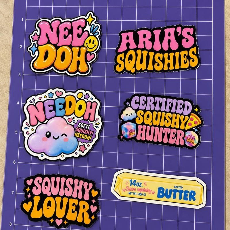 Vinyl Decal Sticker Example Needoh Stickers Custom - Etsy