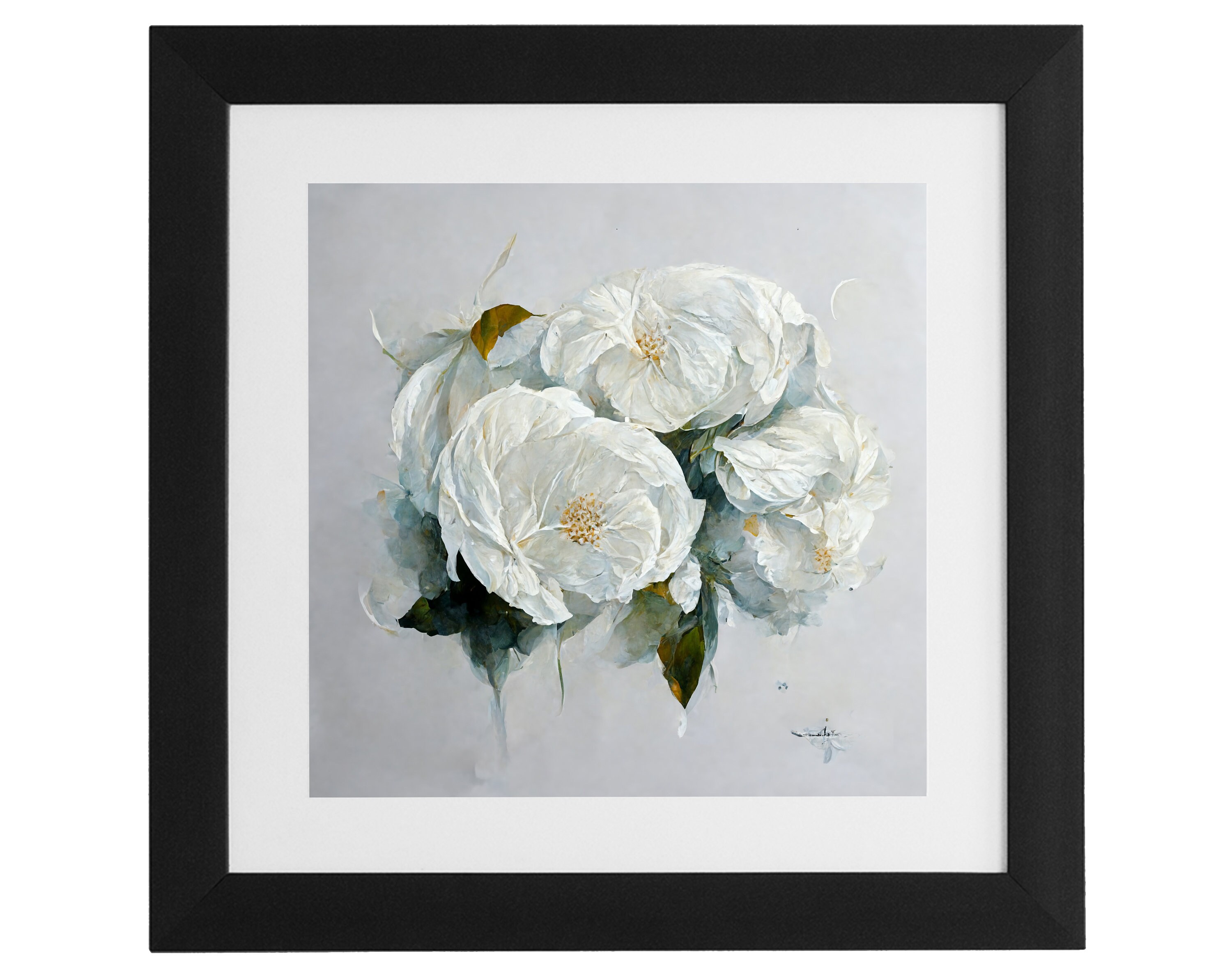 Printable Flowers White Roses Wall Art for Instant Digital Download. Downloadable Botanical