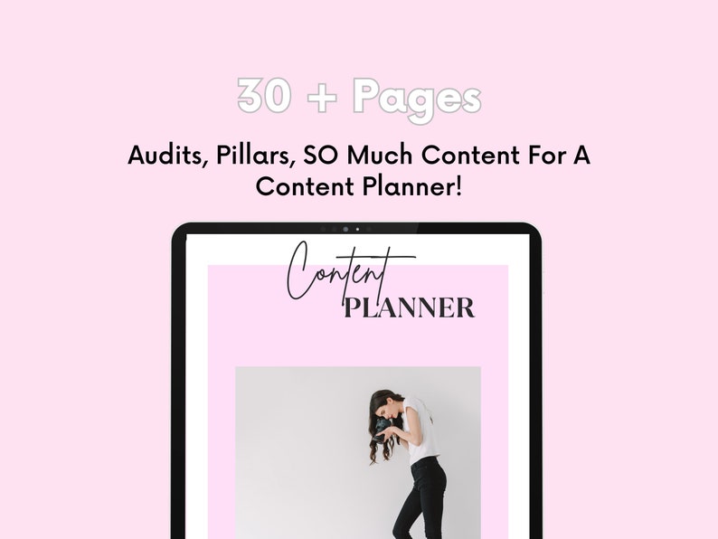 Digital and Printable Content Planner Editorial Calendar Blogging Organizer Social Media ...