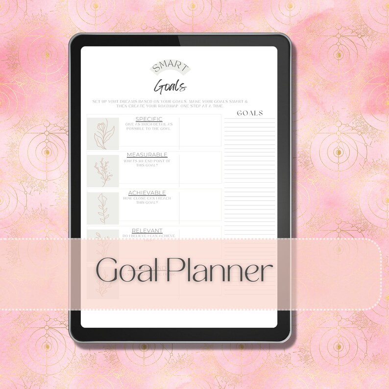 Smart Goal Calendar Printable Planner ADHD Mom Planning Goals - Etsy
