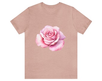 Rose floral T-shirt | flower print tshirt | unisex | 100 cotton | various colours | sizes S-4XL