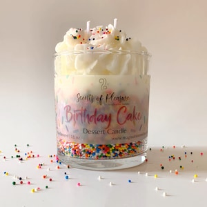 Birthday Cake Dessert Candle/Very Fragrant/Food Candle/Dessert Candle/Handmade Candle