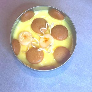 Banana Pudding Dessert Candle/Very Fragrant/Food Candle/Dessert Candle/Handmade Candle