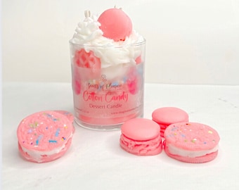 Cotton Candy Dessert Candle/Very Fragrant/Food Candle/Dessert Candle/Handmade Candle/Gift/Odor Eliminating